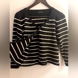 Navy and White Makenji Cardigan